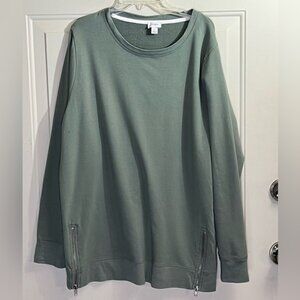 J. Crew Women's Sage Green Crew Neck Sweater